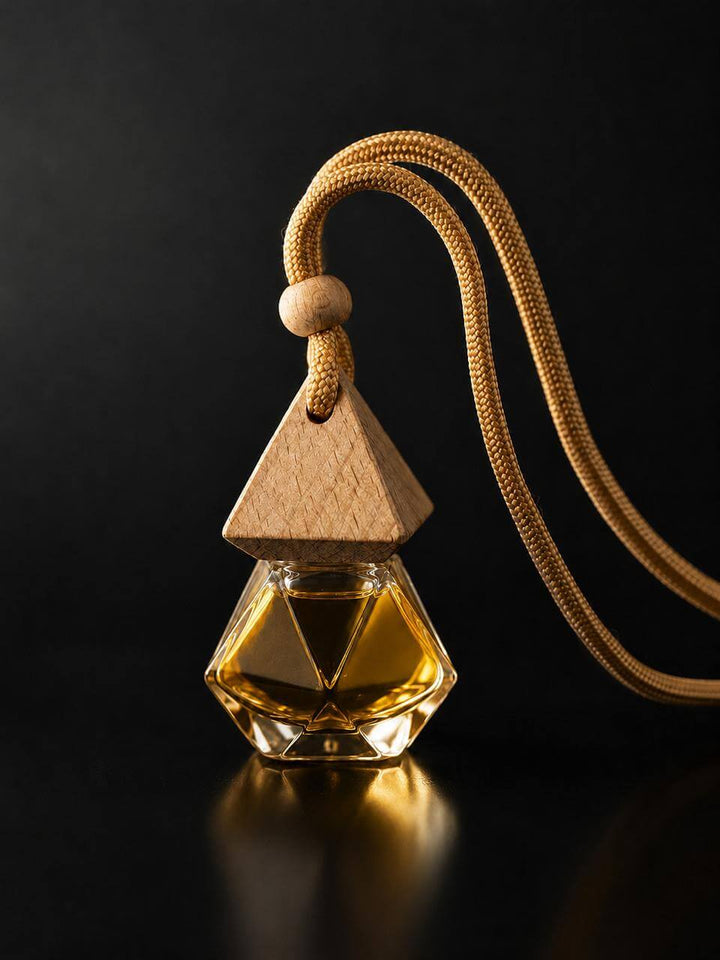 Business Class Car Perfume Oil inspired by Creed Aventus hanging in luxury car