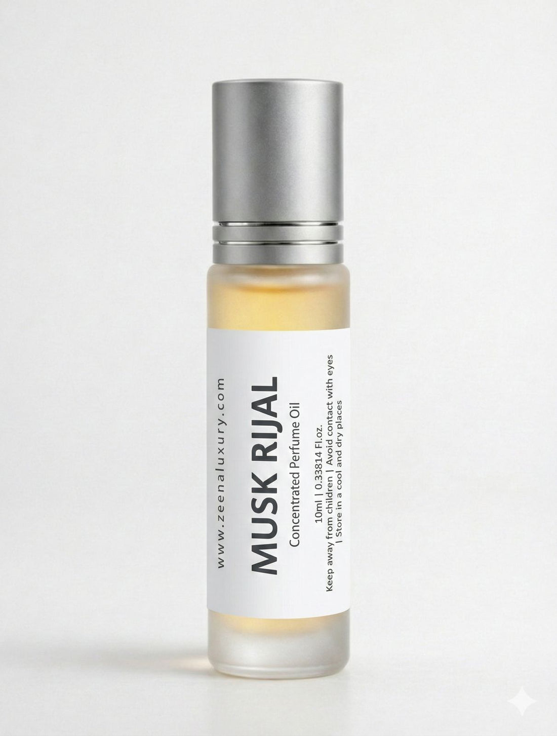 Zeena Luxury Musk Rijali Perfume Oil 10ml bottle on velvet