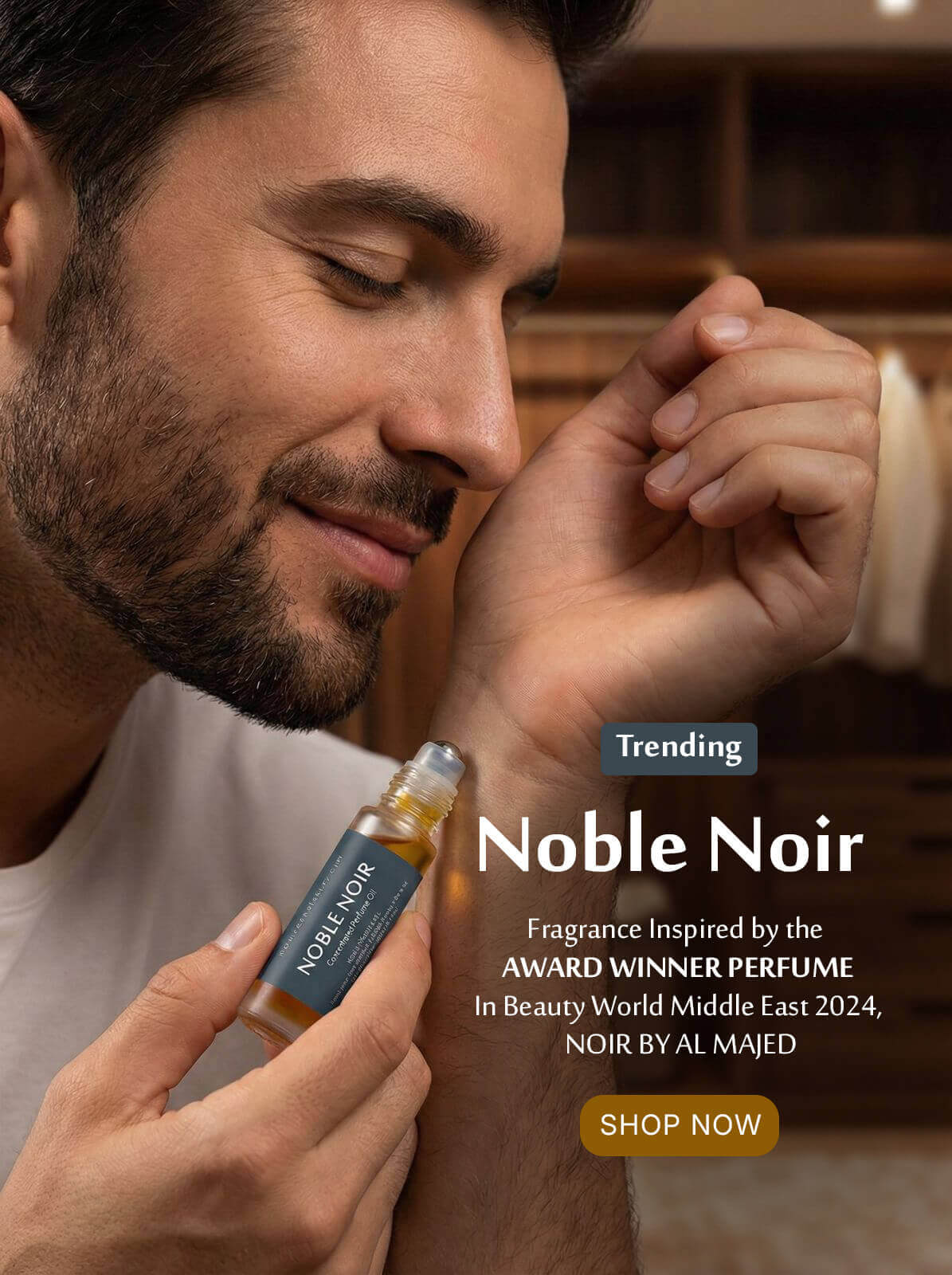 Zeena Luxury alcohol-free and skin-safe perfume oils India inspired by Noir, Majed al oud